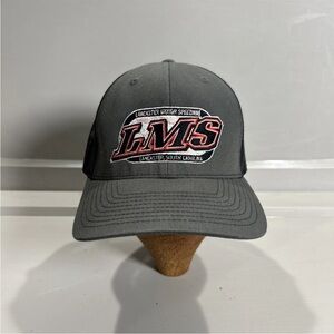 Lancaster South Carolina Motor speedway Dirt Track Mesh SnapBack Hat Gray OSFM